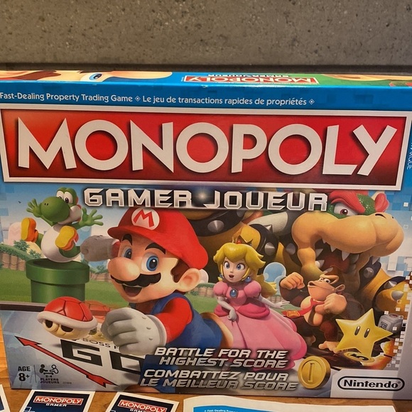 Hasbro Other - Monopoly “Gamer” Mario Bros. English & French Edition